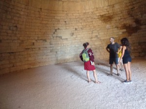 Tombeau de Clytemnestre, vue intérieure, Mycènes