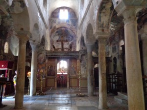 Mystra, Cathédrale où fut couronné Constantin XI Paléologue, dernier empereur byzantin