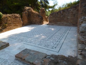 Olympie, bains romains