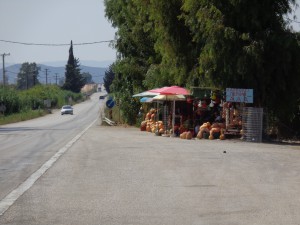 Le stand de fruits typique